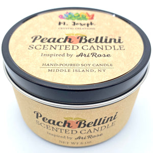 Peach Bellini inspired by AriRose Candle by M. Joseph (6 oz. net wt.)