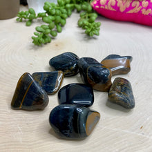 Load image into Gallery viewer, Blue Tiger Eye Tumble Stone Specimen
