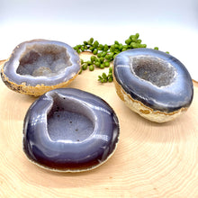Load image into Gallery viewer, Blue Druzy Agate Geode

