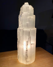 Load image into Gallery viewer, Selenite Crystal Lamp - Large Nightlight w/ Cord (12 Inches)
