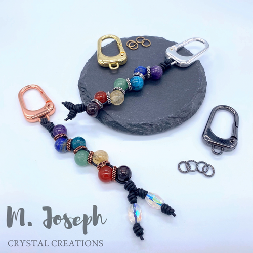 M. Joseph Crystal Creations Chakra Keychain
