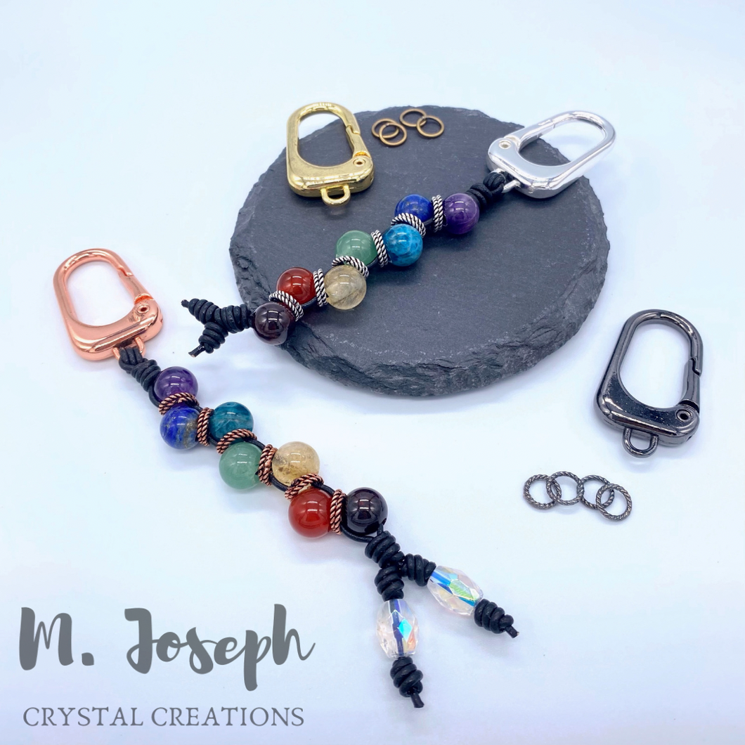 M. Joseph Crystal Creations Chakra Keychain